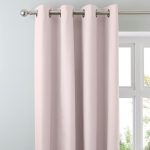 Arizona Blush Blackout Eyelet Curtains Blush (Pink)