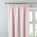 Arizona Blush Blackout Pencil Pleat Curtains Blush (Pink)