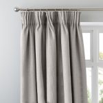 Boucle Dove Grey Blackout Pencil Pleat Curtains Dove (Grey)