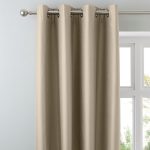 Nova Mink Blackout Eyelet Curtains Mink