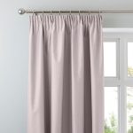 Nova Blush Blackout Pencil Pleat Curtains Blush (Pink)