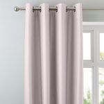 Nova Blush Blackout Eyelet Curtains Blush (Pink)