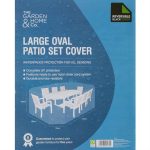 Large Oval Patio Set Cover White