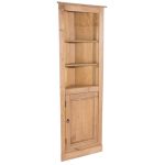 Corona Pine 1 Door Corner Display Unit Natural