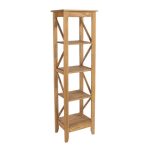 Corona 5 Tier Narrow Shelf Unit Brown
