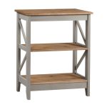 Corona Grey 3 Tier Wide Shelf Unit Grey