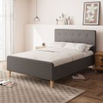 Ashbourne Fabric Ottoman Bed Grey