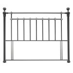 Time Living Black Nickel Edward Headboard Black