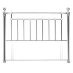 Time Living Edward Silver Nickel Headboard Silver