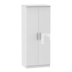 Knightsbridge 2 Door Wardrobe White