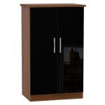 Knightsbridge 2 Door Midi Wardrobe Natural/Black