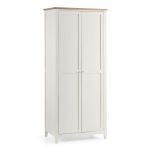Salerno Shaker Double Wardrobe White