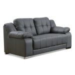 Coco 2 Seater Leather Sofa Grey