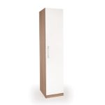 Hyde Single Wardrobe White/Natural