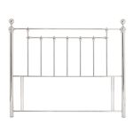 Benjamin Nickel Metal Headboard Silver