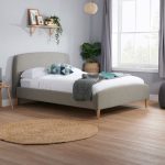 Quebec Fabric Bed Frame Grey