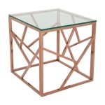 Phoenix Rose Gold Lamp Table Rose Gold