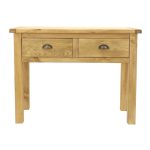 Natural 2 Drawer Console Table Natural