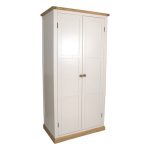 Colby Double Wardrobe White