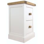 Joplin 2 Drawer Bedside White