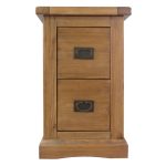 Sedan 2 Drawer Bedside Brown