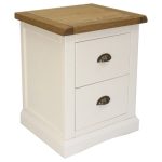 Harper 2 Drawer Wide Bedside White