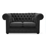 Belvedere Chesterfield 2 Seater Linen Sofa Slate