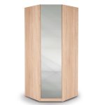 Holborn Mirrored Corner Wardrobe Brown
