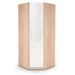 Kew Corner Wardrobe White/Brown