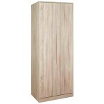 Monaco Wood Effect Tall Double Wardrobe Natural