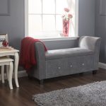 Verona Upholstered Window Seat Grey