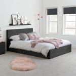 Berlin Crushed Velvet Ottoman Bed Black