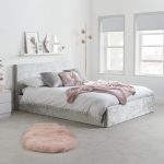 Berlin Crushed Velvet Ottoman Bed Silver