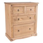 Corona 2 Over 2 Chest of Drawers Natural