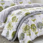 Catherine Lansfield Banbury Green Floral Bedspread Green