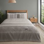Catherine Lansfield Denim Grey Duvet Cover and Pillowcase Set Grey