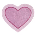 Catherine Lansfield Pink Heart Rug Pink
