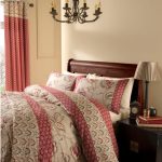 Catherine Lansfield Kashmir Red Duvet Cover and Pillowcase Set Natural/Red