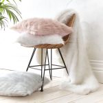 Catherine Lansfield Metallic Faux Fur Throw White