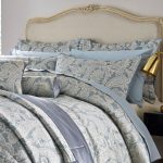 Catherine Lansfield Opulent Jacquard Duck-Egg Pair of Pillow Shams Duck Egg