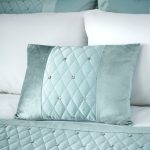 Catherine Lansfield Duck Egg Sequin Cluster Filled Cushion Blue