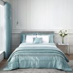 Catherine Lansfield Sequin Cluster Duck-Egg Duvet Cover and Pillowcase Set Duck Egg (Blue)