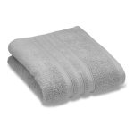Zero Twist Silver Bath Towel Grey