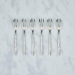 Arthur Price Monsoon Mirage Set of 6 Pastry Forks Silver