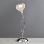 Ceccano Table Lamp Clear, Chrome