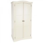 Hamptons Ivory Satin 2 Door Wardrobe Cream
