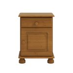 Steens Richmond Pine 1 Drawer 1 Door Bedside Natural