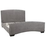 Anastasia Ebony Fabric Double Bed Black