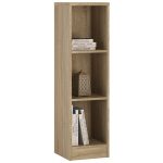 Sonama Oak Medium Narrow Bookcase Brown