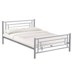 Moderno Metal Bed Frame Silver
